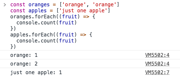 Counting the fruits