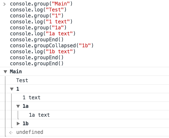 Nesting groups